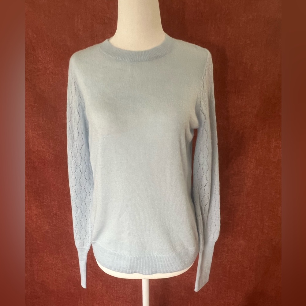 Style & Co Mixed-Stitch Pointelle Knit Sweater